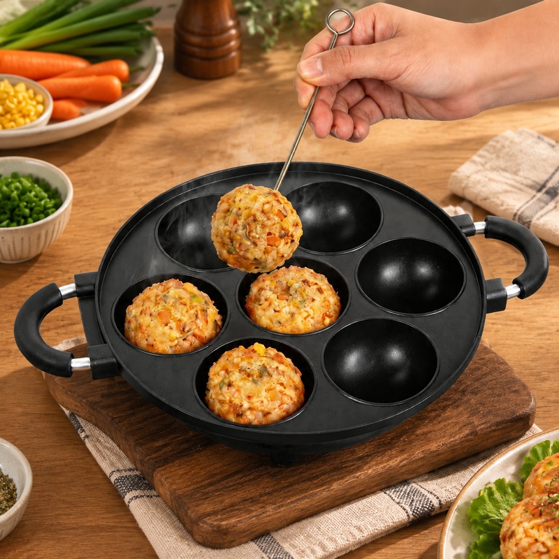 7-Fach-Aluminiumform für Pfann – Takoyaki Grill Plate Bewertung und Preis