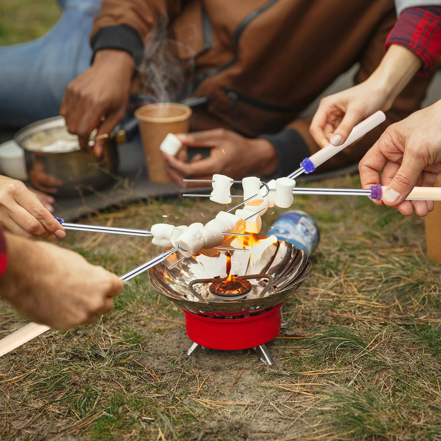 6 Stück Edelstahl Teleskop Gri – Corn Dog Stick Bewertung und Preis